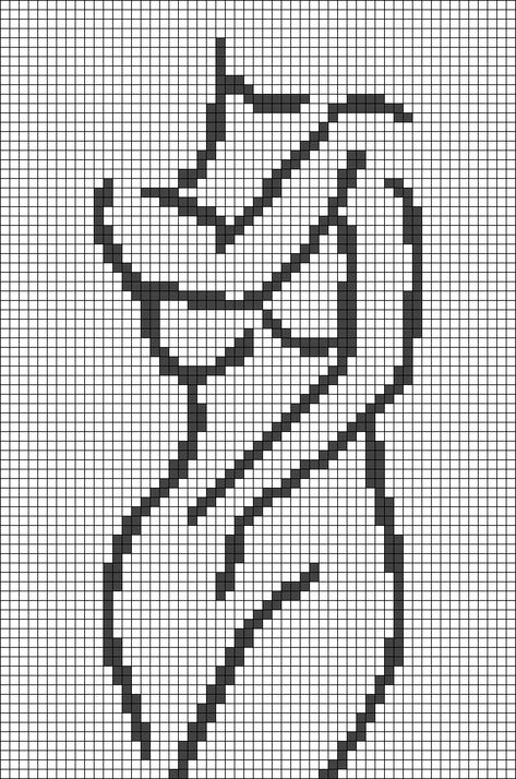 Pixel Art Grid With Numbers, Stitch Grid Pattern, Crochet With Pixel Grids Ideas, How To Crochet Grid Patterns, Twice Alpha Pattern, Folklore Alpha Pattern, Alpha Patterns Knitting, Cross Stitch Patterns Aesthetic, Angel Alpha Pattern