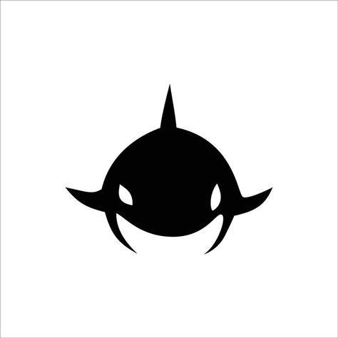 Orca Symbolism, Orca Illustration, Whale Sign, Orca Design, Orca Art, Shadow Illustration, Whale Design, Whale Logo, Orca Whales