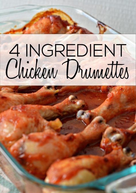 4 Ingredient Chicken Drumettes- a family favorite dinner recipe. So easy to make and tastes amazing! www.thirtyhandmadedays.com #dinnerrecipes #easyrecipe 4 Ingredient Meals, 4 Ingredient Chicken, Chicken Drumettes, Meals Chicken, Delicious Family Dinners, 4 Ingredient Recipes, Favorite Recipes Dinner, Best Chicken Recipes, 4 Ingredient