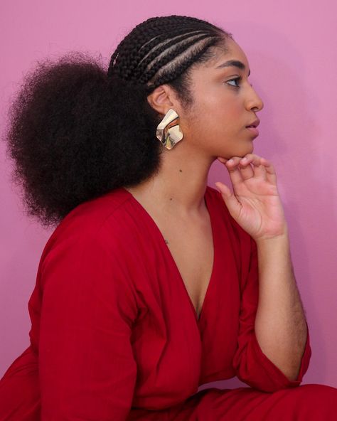 Dutch Braids Natural Hair, Afro Dreads, Big Hair Curls, Natural Hair Ponytail, Diy Hair Wig, Latest Hair Braids, Natural Hair Bun Styles, Curly Crochet Hair Styles, Black Ponytail Hairstyles