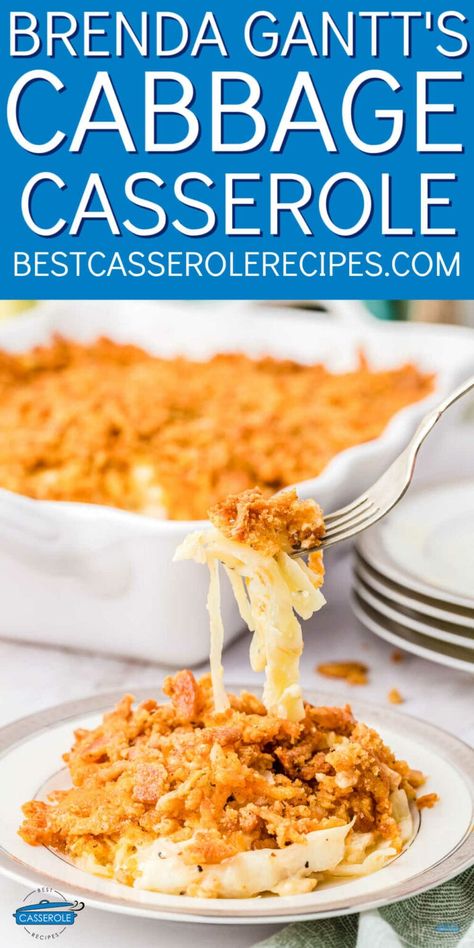 Brenda Gantt Cabbage Casserole, Cooked Cabbage Recipes, Cabbage Casserole Recipe, Creamy Cabbage, Cabbage Casserole Recipes, Strawberry Scones, Baked Cabbage, Vegetarian Casserole, Cabbage Casserole