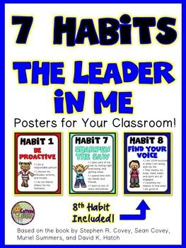 7 Habits PostersBack to SchoolHere are Leader in Me posters promoting the 7 Habits of Highly Effective People, as taught in the book The Leader in Me by Stephen R. Covey, Sean Covey, Muriel Summers, and David K. Hatch.Habit #8 is also included - use it if you choose!Editable Desk Plates/Name Tags are in my store, which encourage the use of the 7 Habits language! 7 Habits Posters, The Leader In Me, Sean Covey, Desk Plates, Caffeine Queen, Superhero Classroom, Seven Habits, Super Hero Theme, Highly Effective People