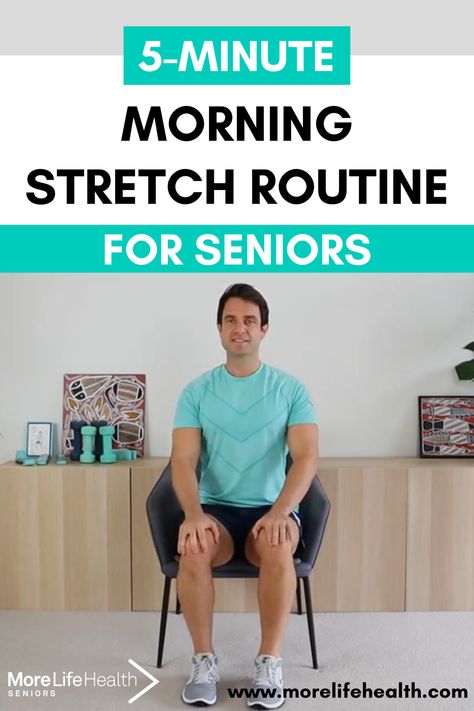 Join Mike, Physiotherapist, for this stretching routine for seniors that you can do when you wake each morning. Start your day off right by relieving any pain or tension you may have, increasing your blood flow, and preparing your body for the day ahead. #stretchingforseniors #exercisesforseniors #seniorsfitness #morelifehealth Neck And Shoulder Stretches, Morning Stretches Routine, Bedtime Stretches, Neck And Shoulder Exercises, Shoulder Stretches, Stretching Routine, Sciatica Relief, Exercises For Women, Stretch Routine