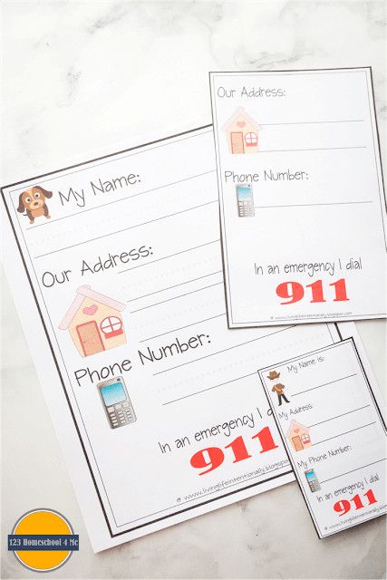 Does your child know their name, address, and phone number? It is very important that kids learn this important safety information as early as possible. Here are some free learn my name printables to help you teach your preschool and kindergarten child their name and where do I live. Name Printables, 123 Homeschool 4 Me, Name Activities, Homeschool Kindergarten, Address Card, Tot School, Homeschool Preschool, Free Learning, Preschool Learning