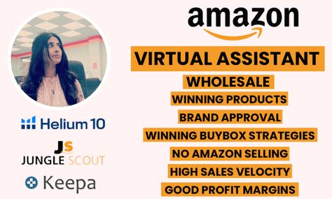 Hello I'm Nazish, I will Grow your Amazon Wholesale FBA Business in 6 Figures. I opt to do the work which takes hours of your invaluable time to complete all the tasks that are concerned with running your business? No worries! I'm here for you, Amazon virtual assistant area unit skilled in boosting sales and improving conversion by enhancing and absolutely optimizing your product listings. My Product Hunting Criteria 1) Amazon itself is not a seller 2) Brand itself not a seller Amazon Virtual Assistant, Amazon Wholesale, 6 Figures, Do The Work, Sell On Amazon, Virtual Assistant, Hunting, Running