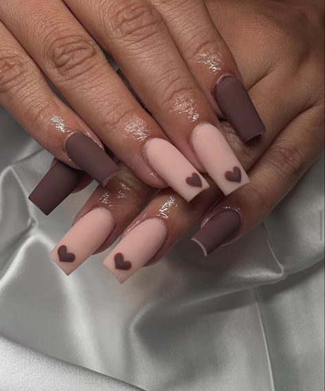 Brown Acrylic Nails Design, Beautiful Fall Nails, November Nail Designs, Acrylic Nails Design, Brown Acrylic Nails, Brown Nails Design, Makeup Nails Designs, Brown Acrylic, Fancy Nails Designs