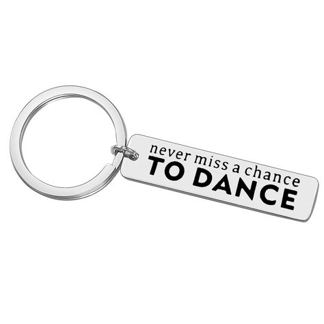 PRICES MAY VARY. Dancer Gift Keychain - The keychain lettering with the words “Never Miss A Chance To Dance ”.You can give this unique dancer gift to a special dance teacher gift, ballet teacher gift or dance coach gift to express your appreciation, or give it to a dance learner to inspire her / him to jump out of the self without fear of the future Inspirational Keychain - A meaningful and inspirational gift for salsa dancer, ballet dancer, belly dancer, swing dancer, hip hop dancer,and for the Dance Competition Gifts, Performance Gift, Ballroom Dance Competition, Salsa Dancer, Dance Recital Gifts, Dance Coach, Dancer Ballet, Jazz Hip Hop, Inspirational Encouragement