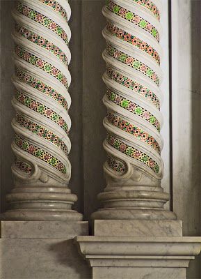 Column Detail, Church Photography, Historical Sculptures, Saint Louis Missouri, Porch Paint, Cathedral Basilica, Gothic Furniture, Column Design, Architecture Design Drawing