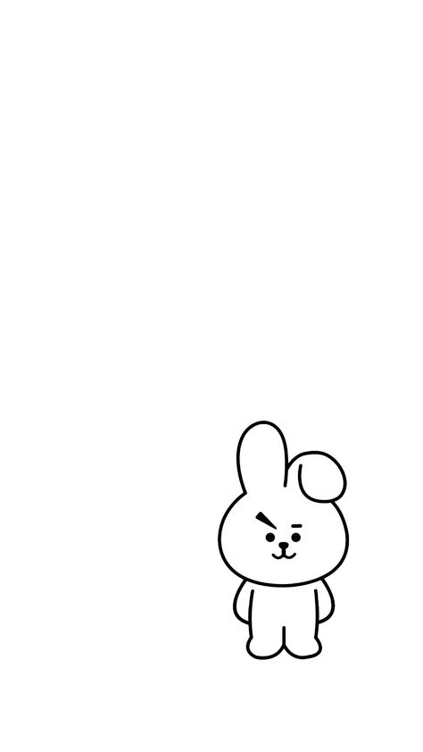 Bt21 Line Art, Bt21 Outline, Wall Drawings, Manga Coloring Book, Disney Princess Coloring Pages, Happy New Year Wallpaper, Cocoppa Wallpaper, Doodle Tattoo, Hello Kitty Drawing