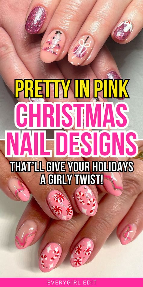 pink christmas nails, pink christmas nail designs, pink christmas nail art, pink christmas nail ideas, pink christmas nail inspo, pink christmas nails 2024, pink christmas nail designs 2024, best pink christmas nails, best pink christmas nail designs. Winter Nails Pink And White, Pink Disney Christmas Nails, Pink Holiday Nails Short, Pink Christmas Gel Nails, Pink White Christmas Nails, Pink Nails For Christmas, Pink Nutcracker Nails, Pink And Red Holiday Nails, Pink December Nails