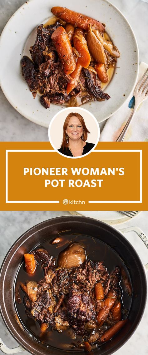 Pot Roast Pioneer Woman, Chuck Roast Crock Pot Recipes, Oven Pot Roast, Crockpot Pot Roast, Crockpot Roast Recipes, Meatloaf Recipes Pioneer Woman, Perfect Pot Roast, Chuck Roast Recipes, Pot Roast Crock Pot Recipes