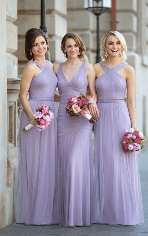 Introducing the new Soft English Net fabric from Sorella Vita! Bridesmaid Dresses Lavender, Sorella Vita Bridesmaid Dresses, Tulle Bridesmaid Dresses, Bridesmaid Dresses Floor Length, Lavender Bridesmaid, Dresses Lavender, Lavender Bridesmaid Dresses, Tulle Bridesmaid, Bridesmaid Dress Collection