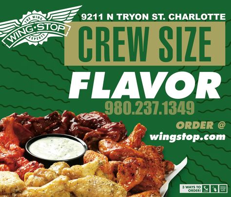 Make your crew happy. #wingstop Wing Stop, Sriracha, Worth It, Make Money, How To Make Money, Illustrator, Social Media, Make It Yourself, Money