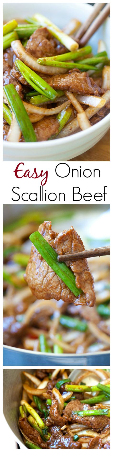 Onion scallion beef – tender juicy beef stir-fry with onions and scallions in Chinese brown sauce. Delicious and easy recipe that takes only 20 mins | rasamalaysia.com Chinese Brown Sauce, Brown Sauce, Easy Delicious Recipes, Idee Pasto Sano, Asian Cooking, Beef Dishes, Asian Dishes, Easy Delicious, Main Meals