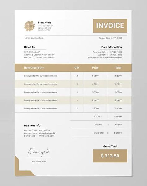 Quotation Design, Invoice Design Template, Adobe Photoshop Design, Invoice Design, Instagram Template Design, Quote Template, Stationary Design, Circuit Projects, Graphic Design Layouts