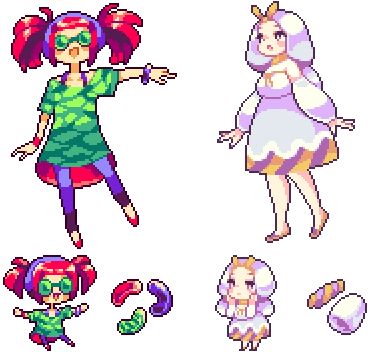 Circle Pixel Art, Food Gijinka, Pixel Fairy, Pixel Circle, Piskel Art, Pixel Characters, Gameboy Color, Pixel Art Templates, Best Anime Drawings