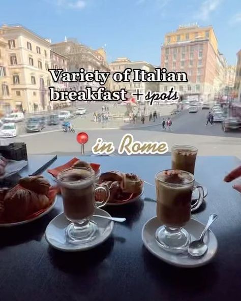 Rome Breakfast, Roma Travel, Visit Rome, Italian Breakfast, Bacon And Eggs, Hotel Food, Food Tips, Italian Food, Best Breakfast