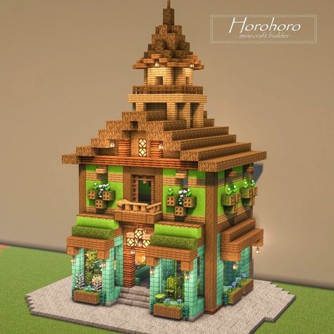 Minecraft Gift Shop, Minecraft Library Design, Minecraft Library Ideas, Minecraft Medieval House, Description Ideas, Minecraft Shops, Minecraft House Plans, Minecraft Cottage, Easy Minecraft Houses