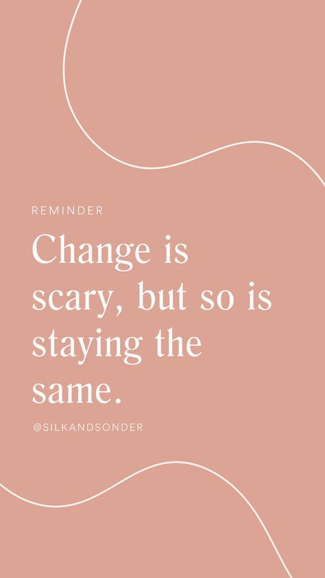 While change is *scary,* avoiding change can prevent us from becoming our best selves. We're getting comfortable with our fear of the unknown by acknowledging just how far we've come— and getting excited about all the possibilities the future may hold for us 🔮 Save this post for later and refer to it when big changes are coming your way! 🔖⠀ Changes Are Scary Quotes, Fear Of Starting Something New, Something Good Is Coming Quotes, Unknown Future Quotes, Over Coming Fear Quotes, Fear Of Future Quotes, Excited For Whats Coming Quotes, Big Changes Are Coming Quote, Quotes About Fear Of The Unknown