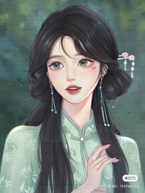 Portrait Drawing Tips, Ancient Chinese Characters, Angel Photography, Ancient Drawings, Korean Anime, Girl Cartoon Characters, Dreamy Artwork, Animal Symbolism, Chinese Art Girl