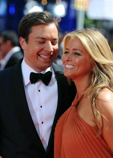 Jimmy Fallon, and wife/producer Nancy Juvonen. Jimmy Fallon Wife, Nancy Juvonen, James Thomas, Fantasy Party, He Makes Me Smile, Jerry Lewis, Marriage Vows, Tv Actors, Jimmy Fallon