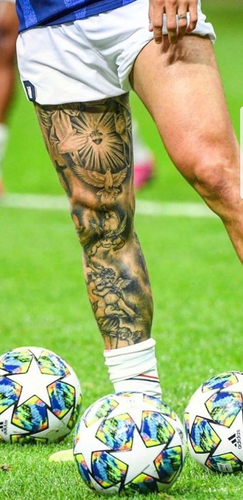 Soccer Player Tattoos, Back Tattoo, Leg Tattoos, Soccer Players, Neymar, Soccer, Tattoos, Quick Saves, Football