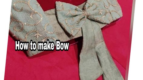 This video includes how to make a bow for frocks,dresses and blouses Bow For Frocks, Easy Bow Making, Easy Bow, Netted Blouse Designs, Sari Design, Net Blouses, Frock Dress, Neck Bow, Bow Making