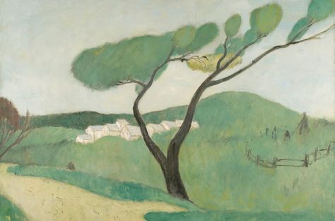 Gershon Benjamin: Modern Master at the Rincliffe Gallery Evocative Art, 2d Landscape, Mont Royal Montreal, Milton Avery, Expressionist Artists, Art Landscapes, Art Tree, Abstract Landscapes, Spring Landscape