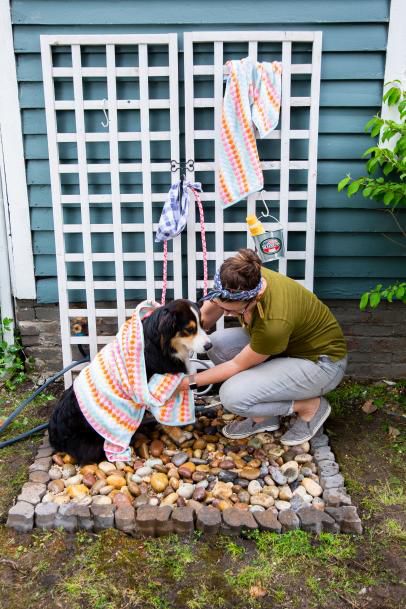 Dog Patios, Dog Backyard, Washing Station, Dog Washing Station, Dog Spaces, Dog Yard, Dog Area, Dog Wash, Dog Shower