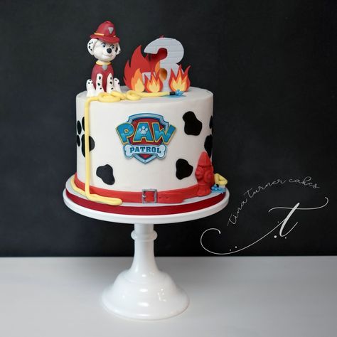 Marshall Cake Paw Patrol, Diy Paw Patrol Cake, Marshall Paw Patrol Cake, Paw Patrol Birthday Cake Boys, Marshall Paw Patrol Birthday, Paw Patrol Torte, Diy Paw Patrol, Paw Patrol Birthday Party Cake, Paw Patrol Birthday Theme