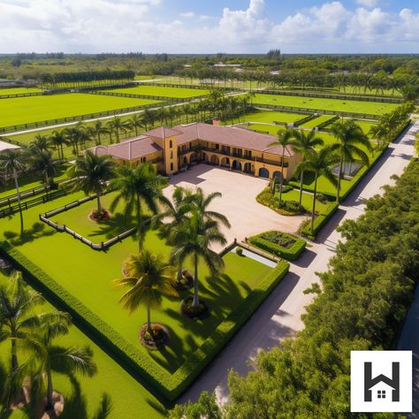 Athina Onassis’s House Wellington Florida Equestrian, Wellington Florida, Cozy Sitting Area, Poolside Cabana, Farm Layout, Opulent Interiors, Ancient Greek Architecture, Equestrian Estate, Equestrian Facilities