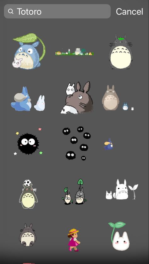 totoro Anime Instagram Story, Creative Instagram Names, Insta Gif, Ig Stickers, Insta Stickers, Instagram Code, Instagram Animation, Instagram Symbols, Instagram Font