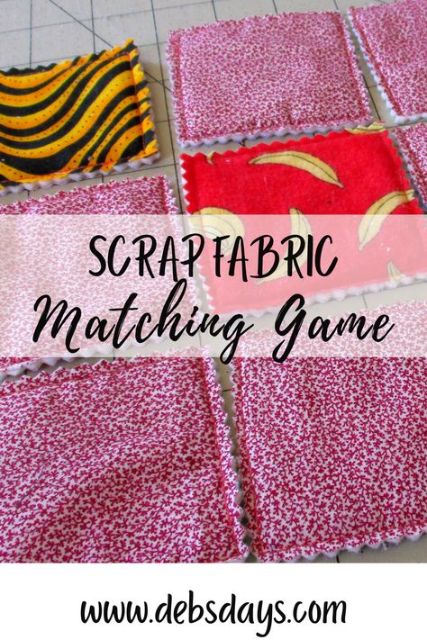 Learn how to make your own homemade fabric matching game for kids and toddlers. An easy DIY sewing and craft project with step by step tutorial video.