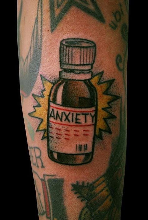 Pill Tattoo, Anatomical Heart Tattoo, Irish Tattoos, Bottle Tattoo, Mom Tattoo Designs, Tattoos Mandala, Fancy Art, Top Tattoos, Funny Tattoos