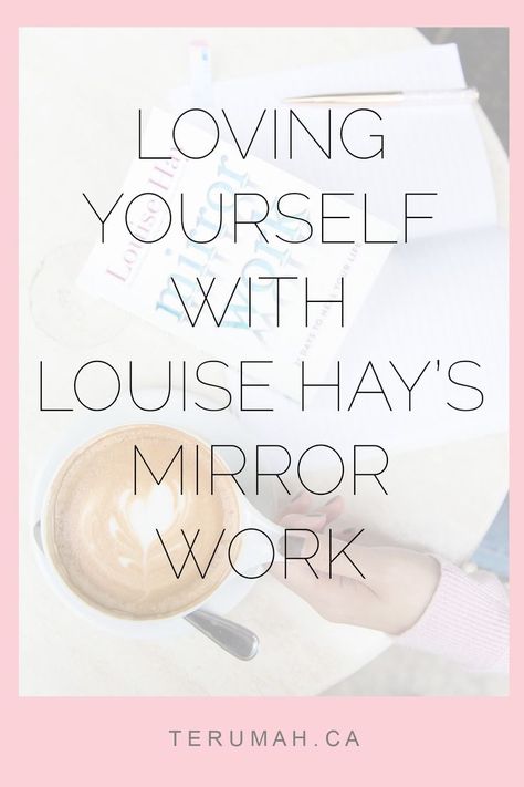 If you're lacking self-esteem, mirror work can change your life. Do Louise Hay's positive affirmations every day and you can starting loving yourself today. Mirror Work Healing, Mirror Work Louise Hay, Mirror Work Self Love, Mirror Manifestation, Healing Workshop, Transformational Coaching, Medicine Woman, How To Express Feelings, Louise Hay