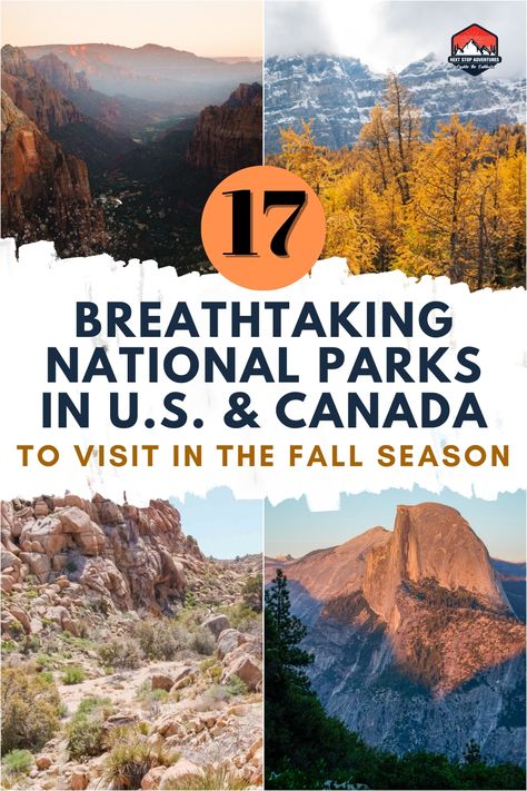 17 Must-See Breathtaking National Parks For Your Ultimate Fall Adventure (US & Canada) National Parks In The Us, National Parks America, Best National Parks, Redwood National Park, Adventure Guide, Mount Rainier National Park, Shenandoah National Park, Rainier National Park, National Parks Usa