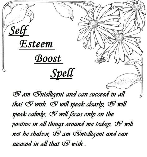 Good Day Spell, Confidence Spell Chant, Spell For Self Confidence, Confident Spell, Morning Spells, Confidence Spells, Self Confidence Spell, Confidence Spell, Good Luck Spells