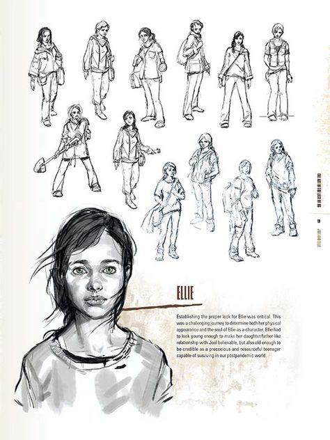 The_Art_of_The_Last_of_Us_02 Concept Art World, Ellie Williams, Concept Art Character, Trendy Art, Game Concept Art, Game Concept, Game Character Design, Last Of Us, Video Game Art