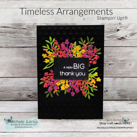 Su Timeless Arrangements Cards, Su Timeless Arrangements, Stampin Up Timeless Arrangements Cards, Timeless Arrangements Stampin Up Cards, Stampin Up Timeless Arrangements, Timeless Arrangements, Plant Cards, Stamping Cards, Leaf Cards