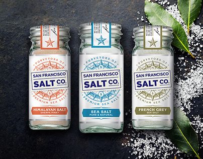 Spices Packaging Design, Salt Logo, Salt Packaging, Packaging Design Ideas, Spices Packaging, Gourmet Salt, Juice Packaging, Spice Labels, Hand Lettering Inspiration