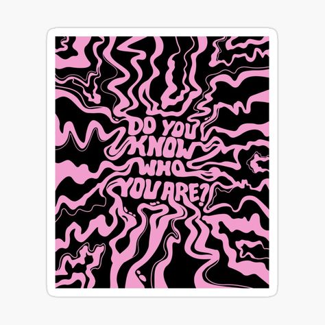 Poster Wall Inspo, Pink Posters, Black Stickers, Know Who You Are, Greeting Card Design, Black And Pink, Black Canvas, Art Boards, Poster Wall