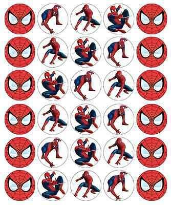 Spiderman Cupcake Toppers, Spiderman Topper, Paper Fairy, Spiderman Stickers, Spiderman Cupcakes, Spiderman Cake Topper, Edible Wafer Paper, Frozen Cake Topper, Spiderman Birthday Party