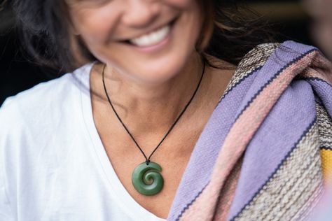 New Zealand Aesthetic, Gift Ideas For Mothers Day, Jade Necklaces, Ideas For Mothers Day, Jade Jewellery, Rotorua New Zealand, Pendant Ideas, Cross Tattoo Designs, Spiral Necklace