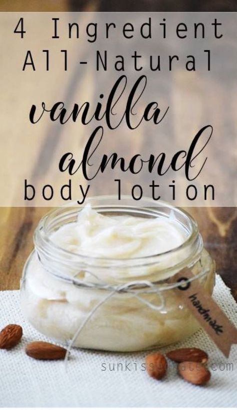 DIY Lotion Recipes - 4-Ingredient Vanilla Almond Body Lotion - How To Make Homemade Lotion - Natural Body and Skincare Recipe Ideas - Use Essential Oils, Coconut and Avocado and Shea Butter, Goats Milk, Lavender, Peppermint - Non Greasy and Whipped Versions for Dry Skin, Face and Body http://diyjoy.com/diy-lotions Face Recipes, Better Routine, Diy Lotion Recipe, Hair Craft, Natural Body Lotion, Diy Body Butter, Lotion Recipe, Diy Lotion, Homemade Lotion