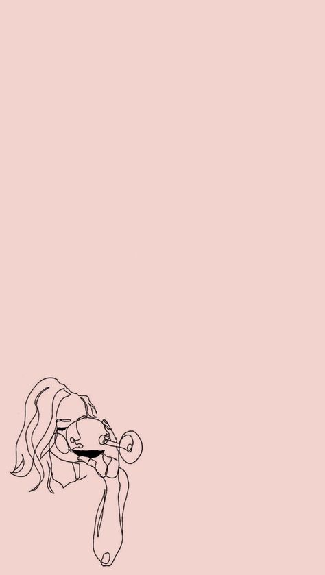 Pink Minimalist Wallpaper, Lineart Wallpaper, Pink Line Art, Wallpapers Pink, Wallpaper Seni, Spongebob Wallpaper, Free Phone Wallpaper, Soyut Sanat Tabloları, Japon Illustration