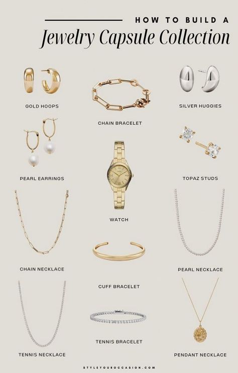 Are you working on building a classic jewelry capsule wardrobe that’s minimal and effortlessly chic? Take inspiration from this guide on my minimalist jewelry capsule collection, filled with high-quality and affordable pieces! Find the best basic jewelry essentials and staple jewelry pieces in gold and silver for the ultimate chic jewelry style. Chic style, dream jewel...#Simplicity #Beauty #Accessories #and #JewelryLovers #of #Elegance #Embracing #Jewelry #the #Minimalist #Fashion #Exploring Jewelry Capsule Wardrobe, Jewelry Capsule, Staple Jewelry, Look Put Together, Jewelry Classic, Jewelry Wall, Basic Jewelry, Jewelry Essentials, Jewelry Style