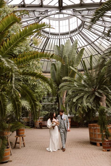 Whimsical Wedding Theme, Amsterdam Wedding, Whimsical Wedding Gown, Whimsical Wedding Inspiration, Enchanted Garden Wedding, Wedding Venue Locations, Custom Wedding Gown, Botanical Gardens Wedding, Greenhouse Wedding