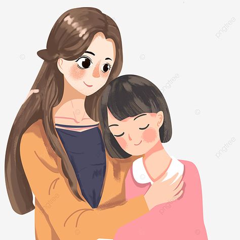 Mom Daughter Cartoon Images, Mom And Daughter Cartoon, Mom Animation, Mother And Daughter Cartoon, Cartoon Mother And Daughter, Cd Template, Mothers Day Cartoon, Mother Clipart, Mother Daughter Art