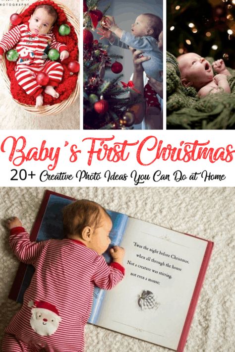 Cute Photo Ideas, Bos Baby, Baby Christmas Photography, Christmas Baby Pictures, Foto Newborn, Baby Christmas Photos, Pictures Friends, First Christmas Photos, Baby Fotografie