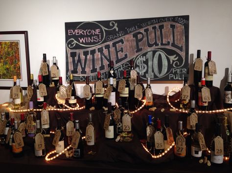 Western wine pull display Wine Pull Display Silent Auction, Wine Cork Pull Fundraiser, Cork Pull Fundraiser, Wine Pull Display Ideas, Wine Pull Display, Wine Pull Fundraiser, Wine Pull, Fundraising Games, Wine Purse